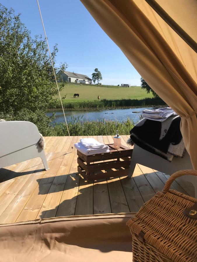 Glamping Och Gardslagenhet Mellan Himmel Och Hav Apartman Skivarp Kültér fotó